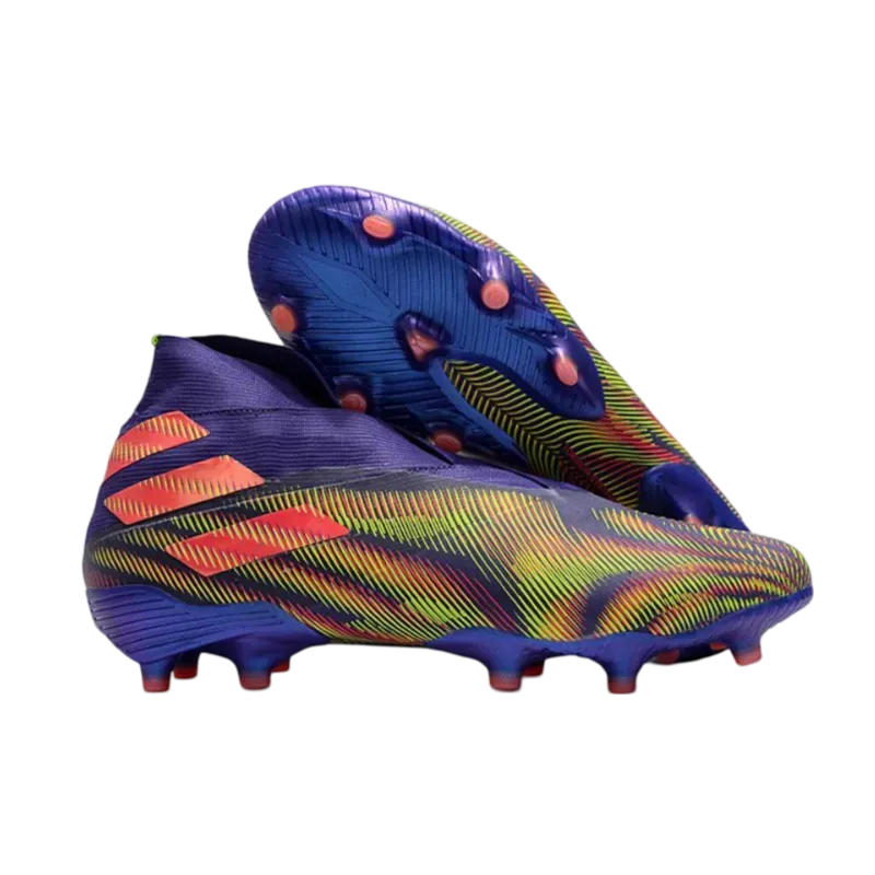 Adidas Nemeziz 19  FG Blue Pink Green - Goatkits Boots
