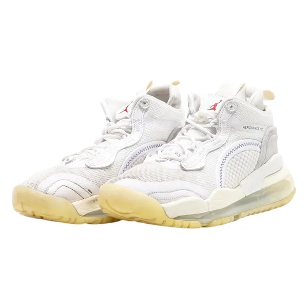 AIR JORDAN High Top Trainers White Synthetic Mens UK 7.5