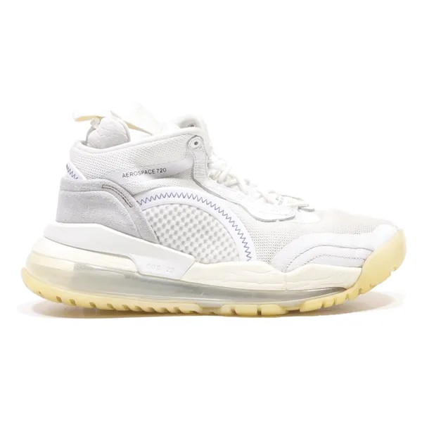 AIR JORDAN High Top Trainers White Synthetic Mens UK 7.5