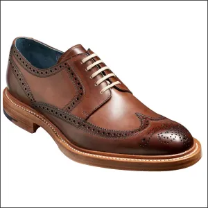 Barker Bailey Ebony Hand Painted Derby Wingtip Brogue@