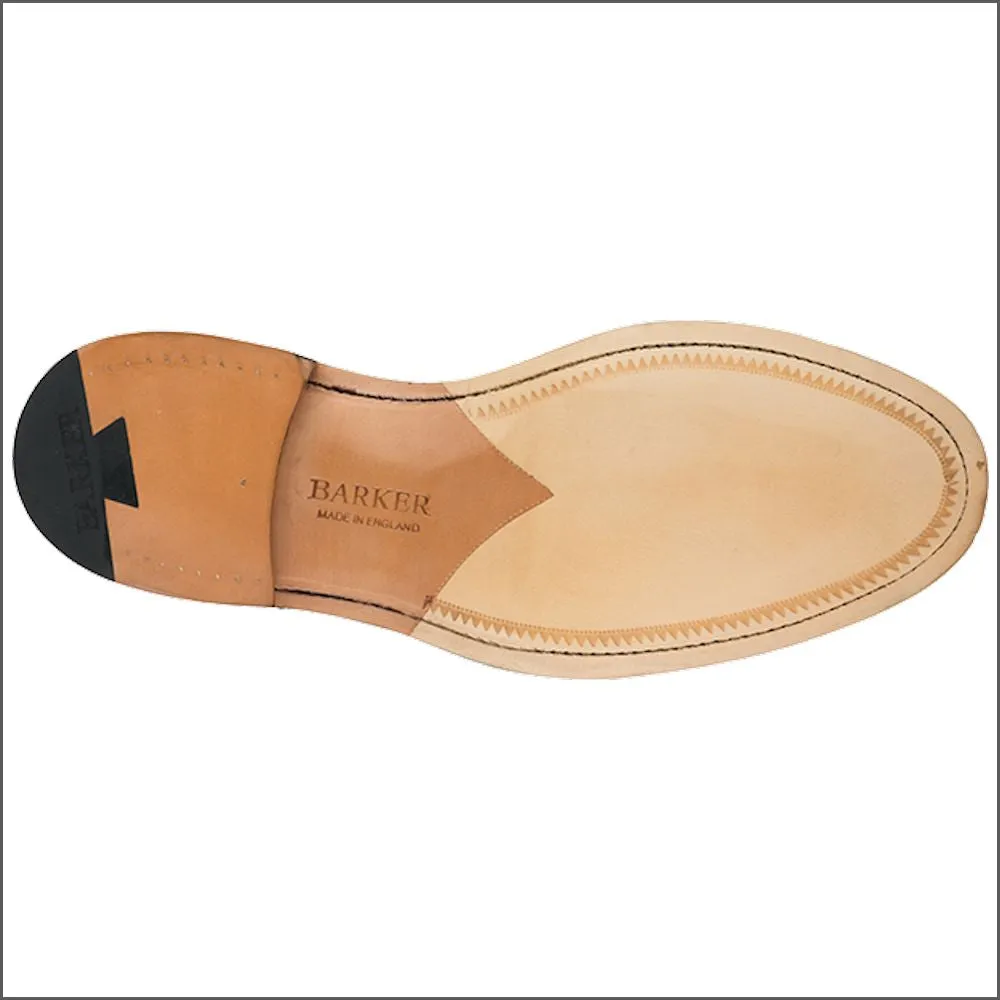 Barker Bailey Ebony Hand Painted Derby Wingtip Brogue@