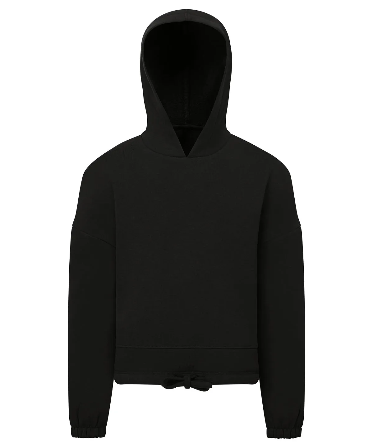 Black - Kids TriDri¨ recycled cropped oversize hoodie