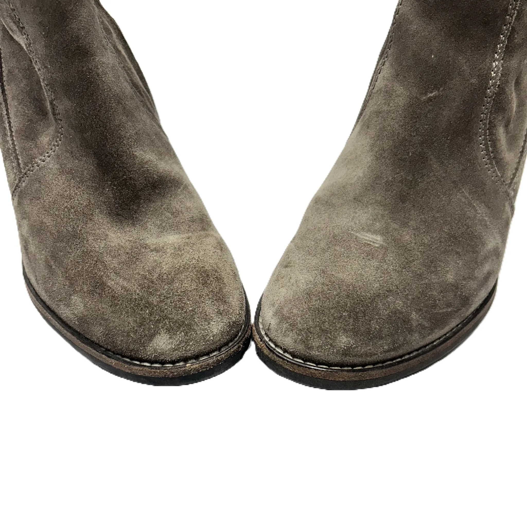 Boots Ankle Heels By Paul Green In Taupe, Size: 9