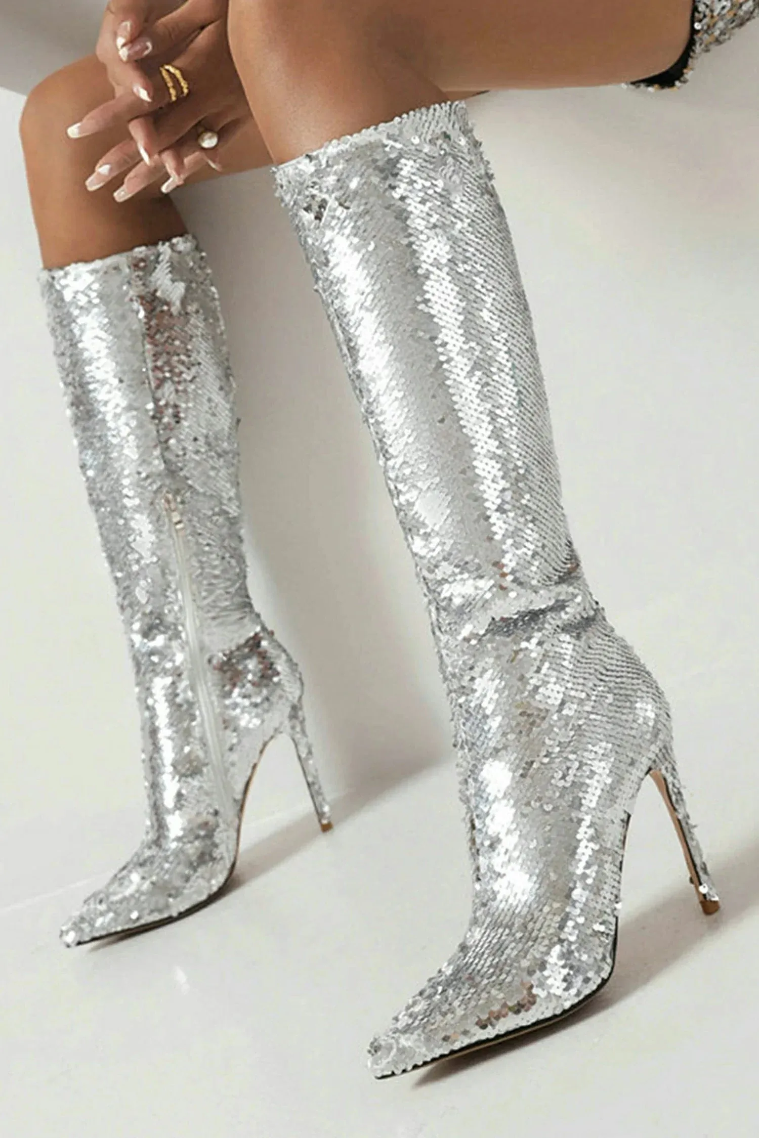 Bryston Sequin Pattern Boots