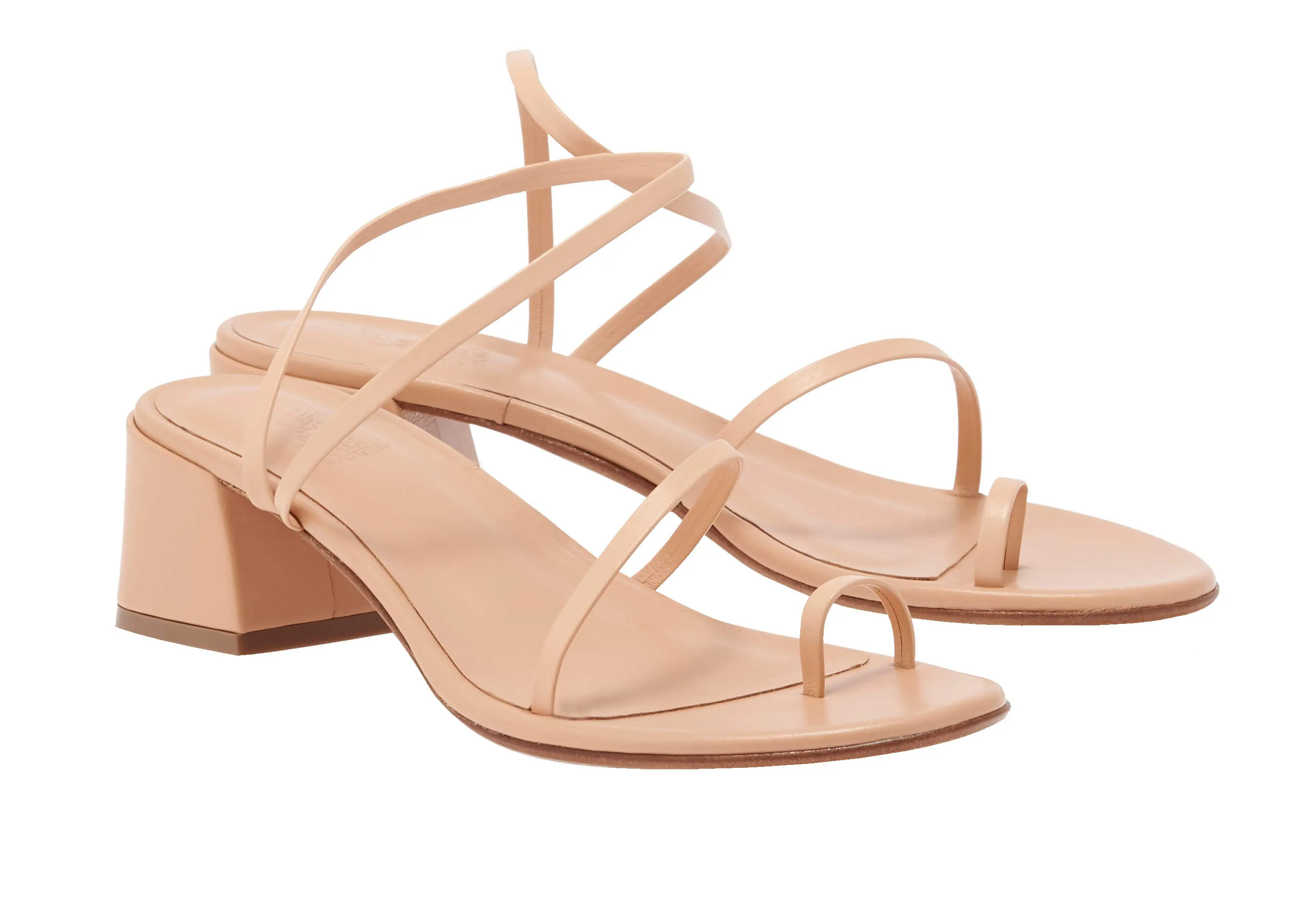 Chora Block Heel Sandals Natural