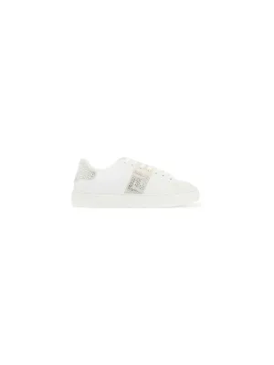Crystal Greca Leather Sneakers
