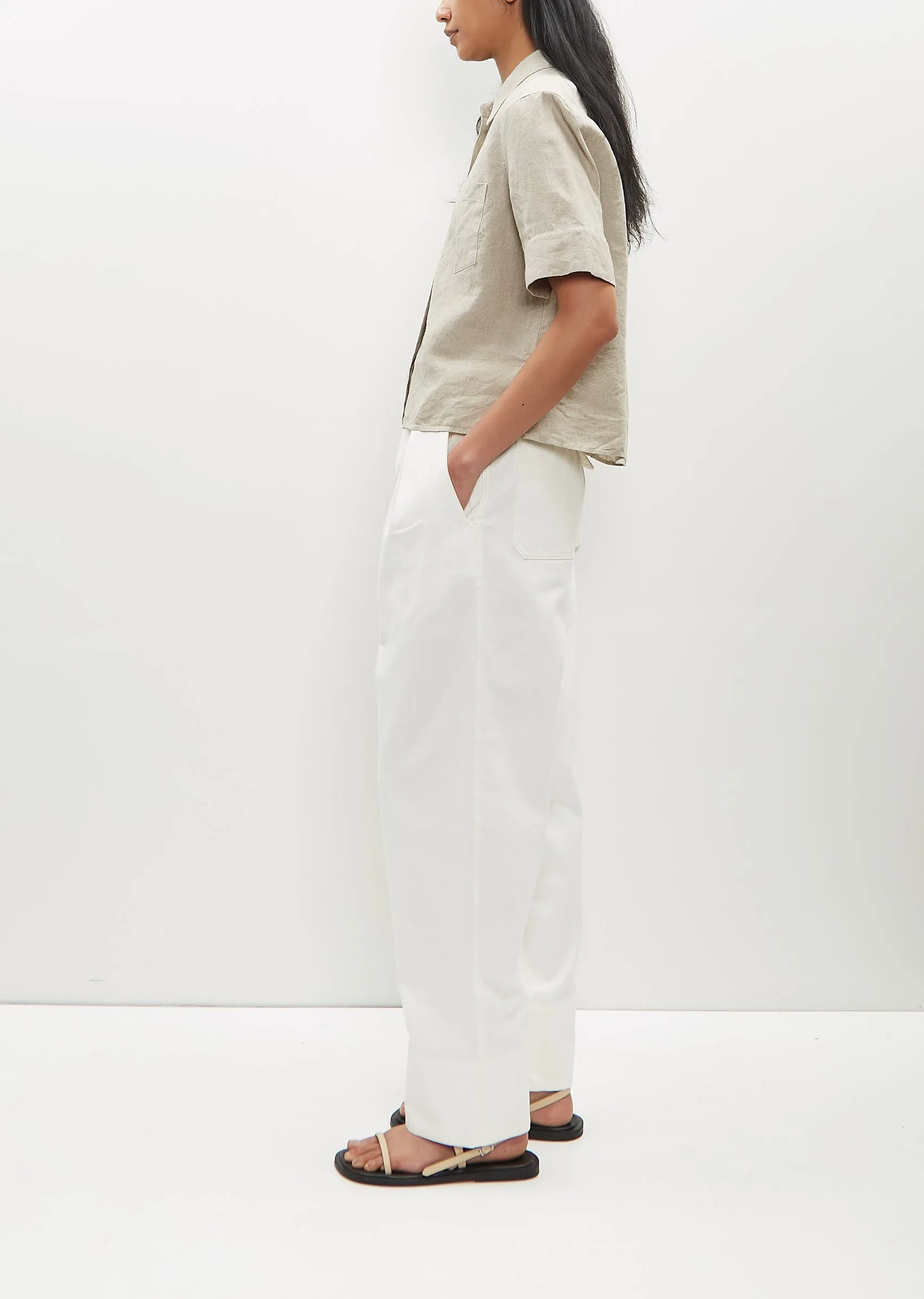 Cuff Small Linen Shirt