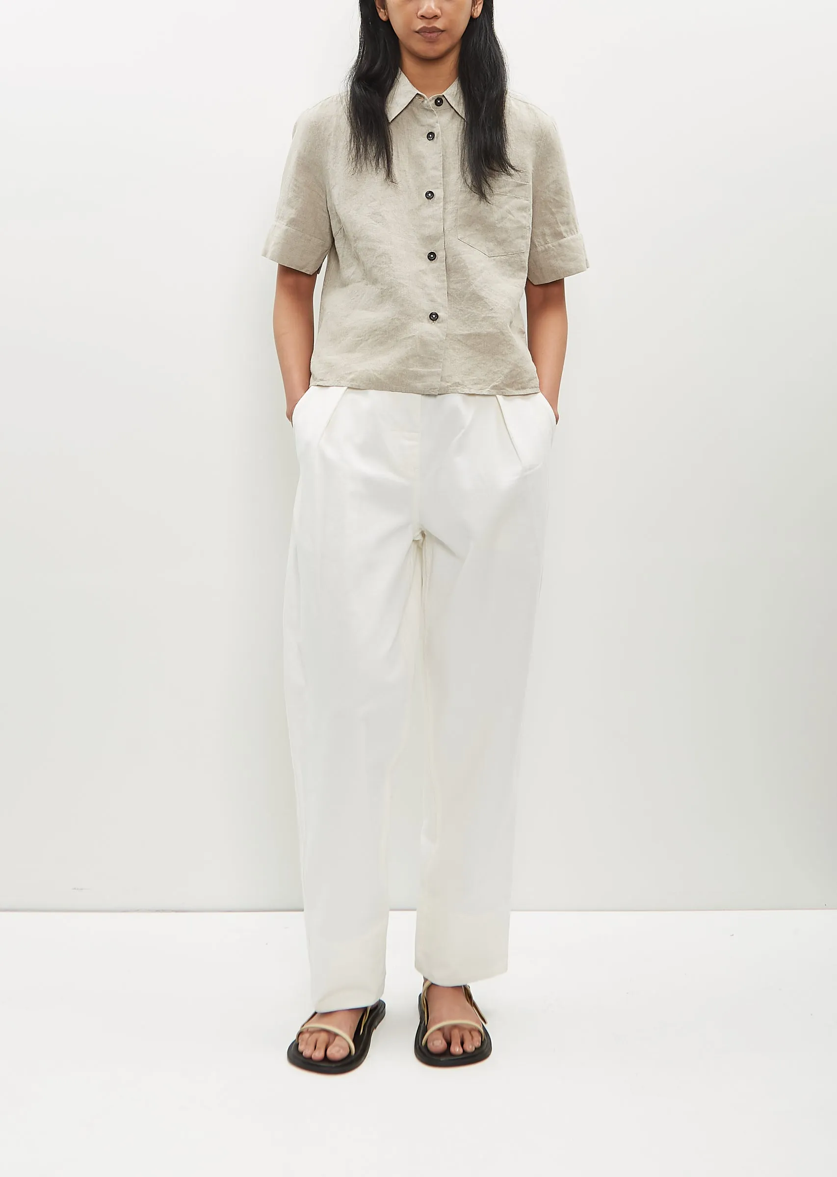 Cuff Small Linen Shirt