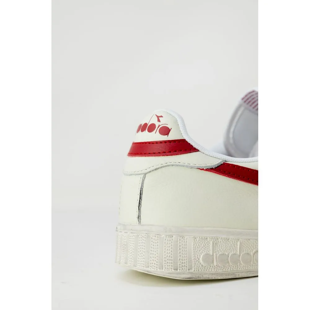Diadora Red Synthetic Leather Sneakers