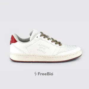 Evergreen Embossed White Red
