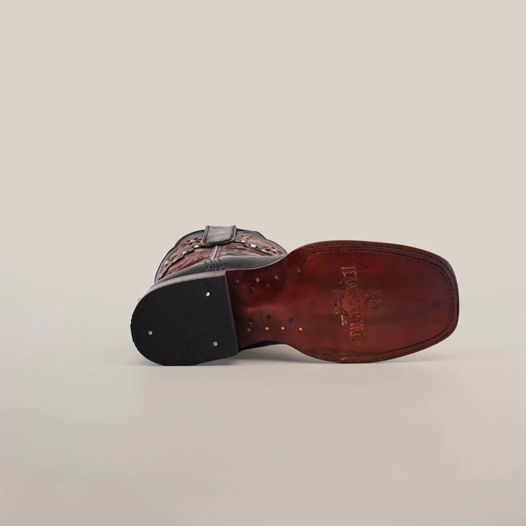 Grecas Black - Short Shaft - Square Toe