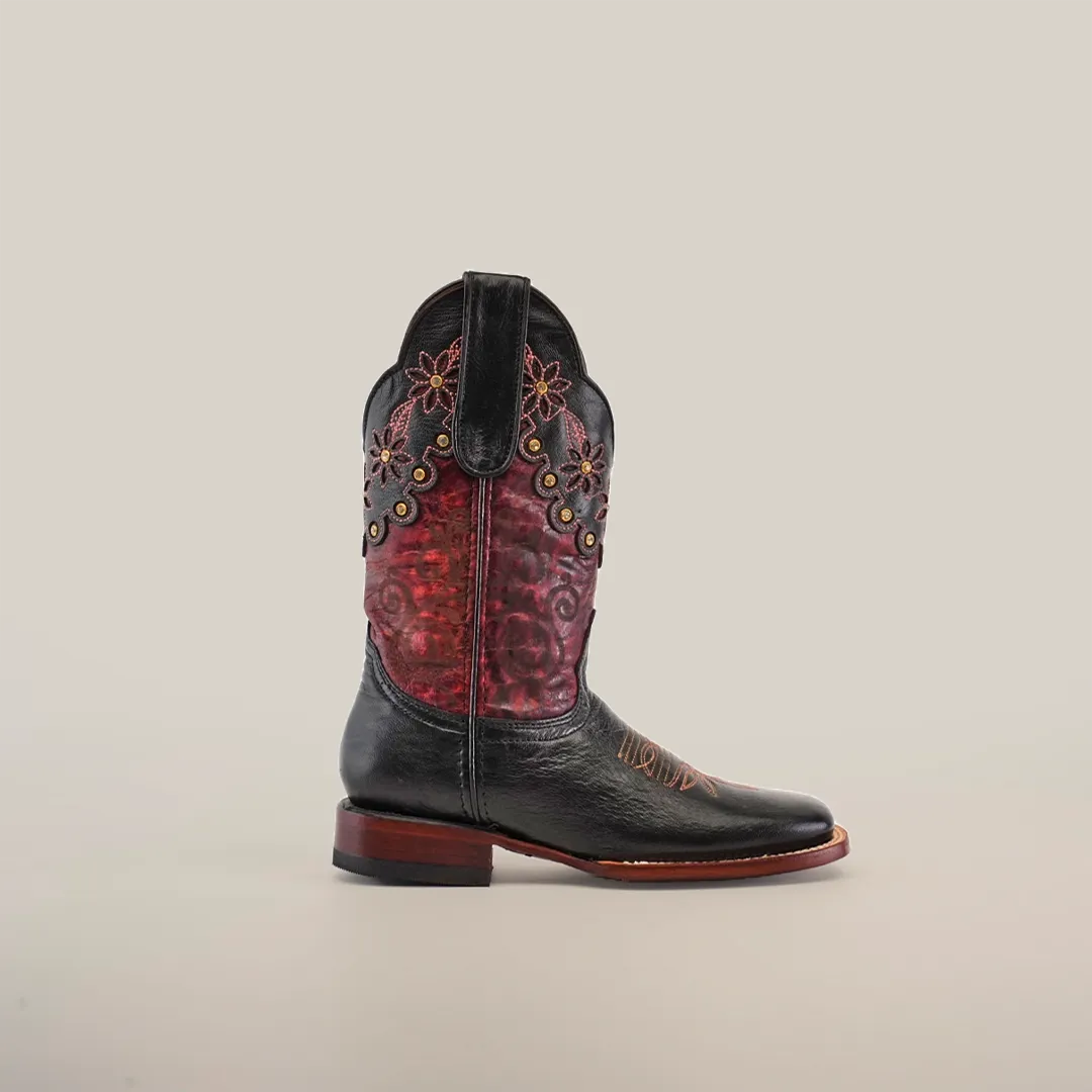 Grecas Black - Short Shaft - Square Toe