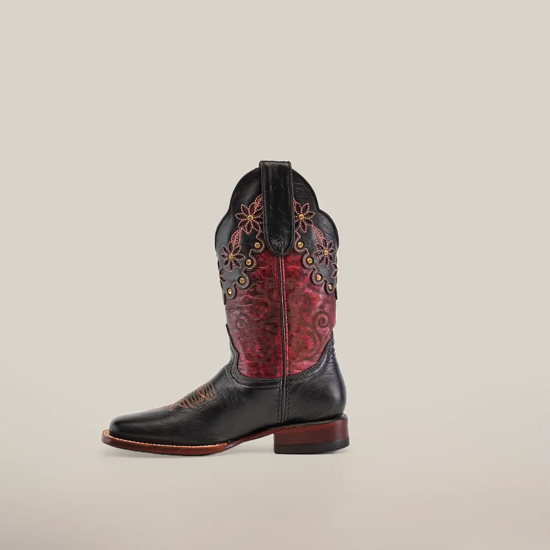 Grecas Black - Short Shaft - Square Toe