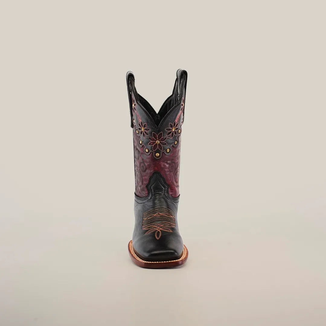 Grecas Black - Short Shaft - Square Toe