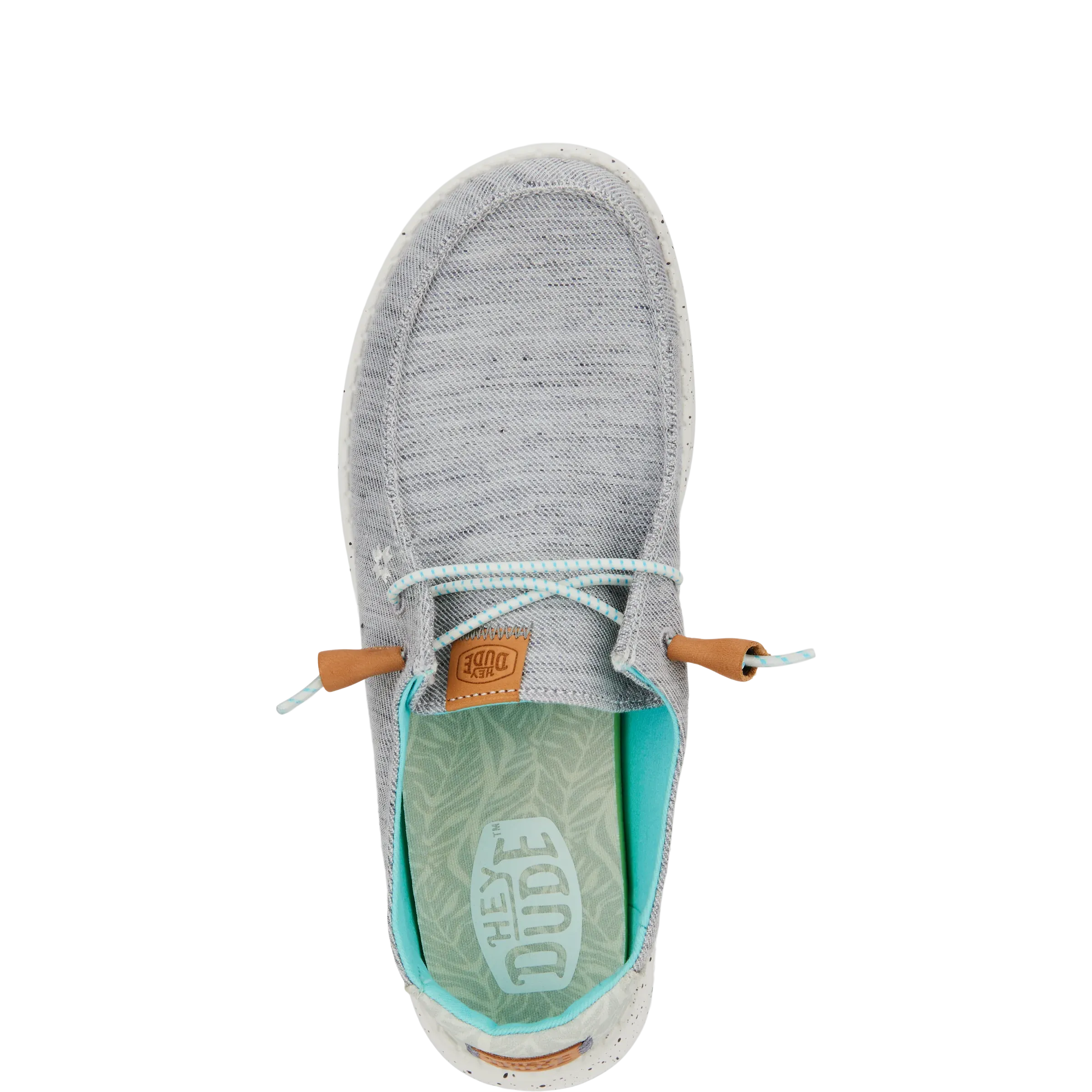 Hey Dude Wendy Heathered Slub Tropical - Grey