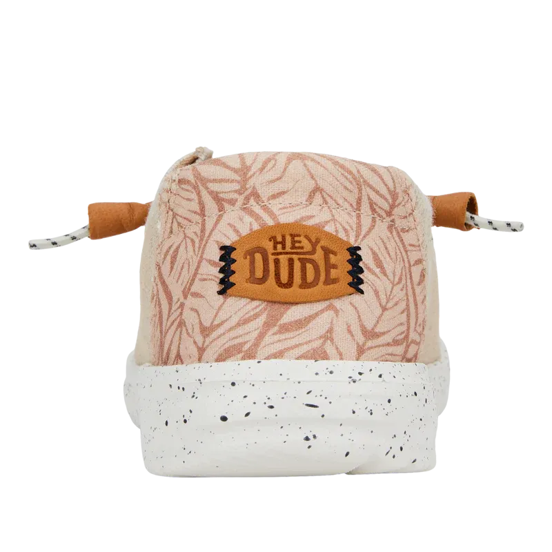 Hey Dude Wendy Heathered Slub Tropical - White