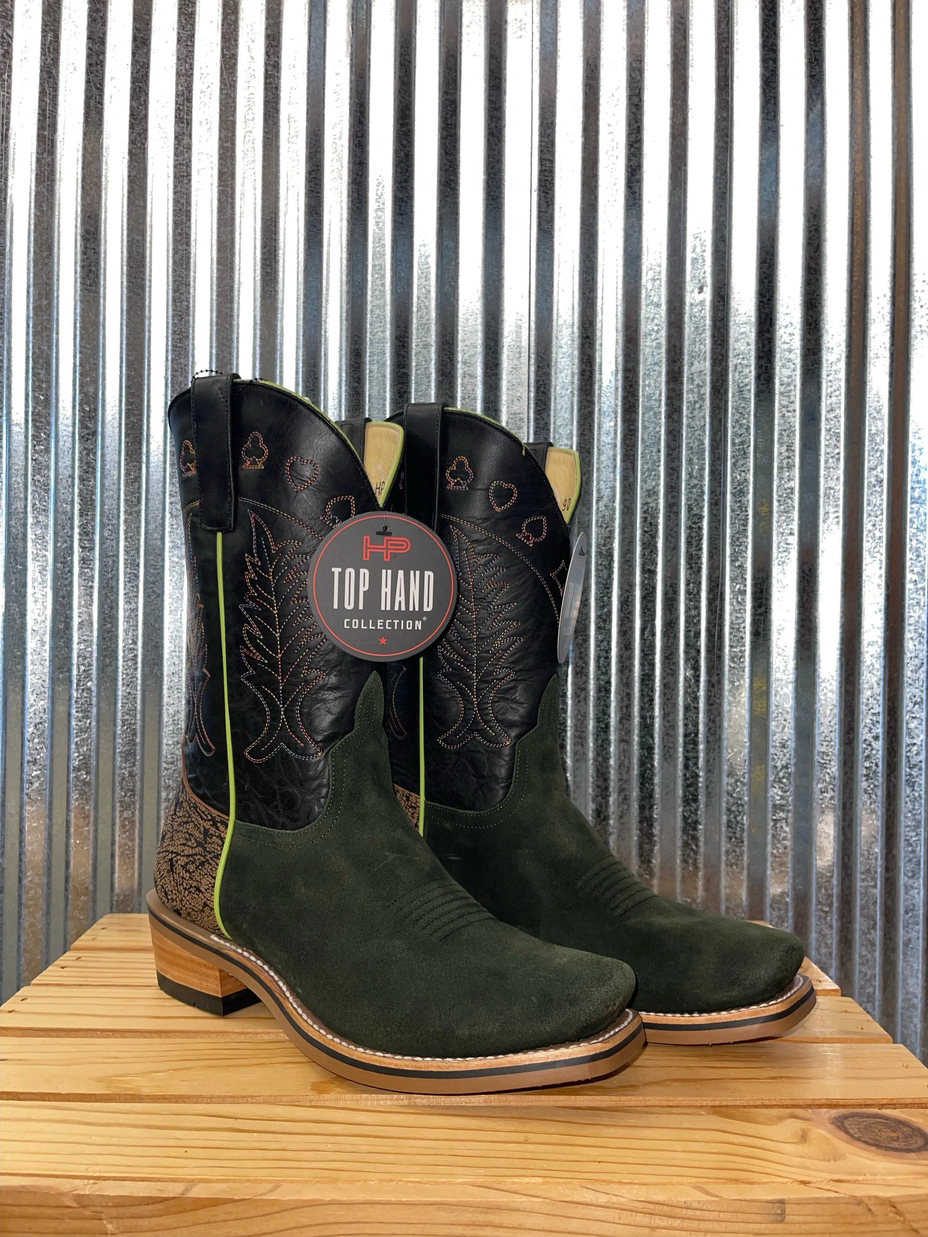 HORSE POWER HIGH NOON GREEN SUEDE