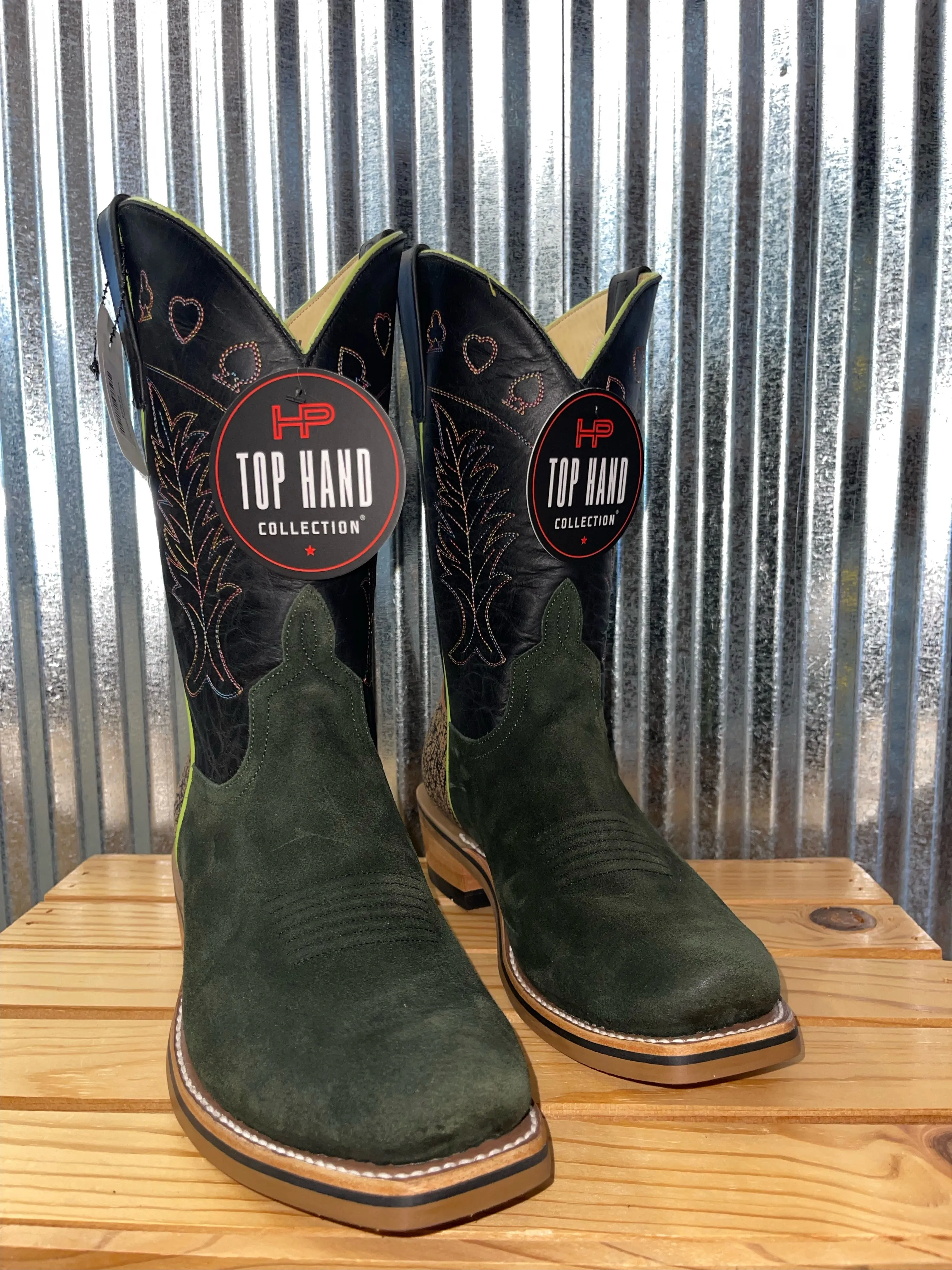 HORSE POWER HIGH NOON GREEN SUEDE
