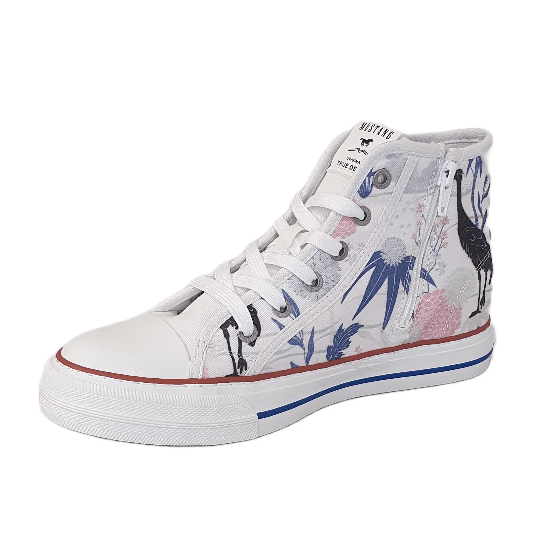Mustang Womens High Top 1272-501-1 White