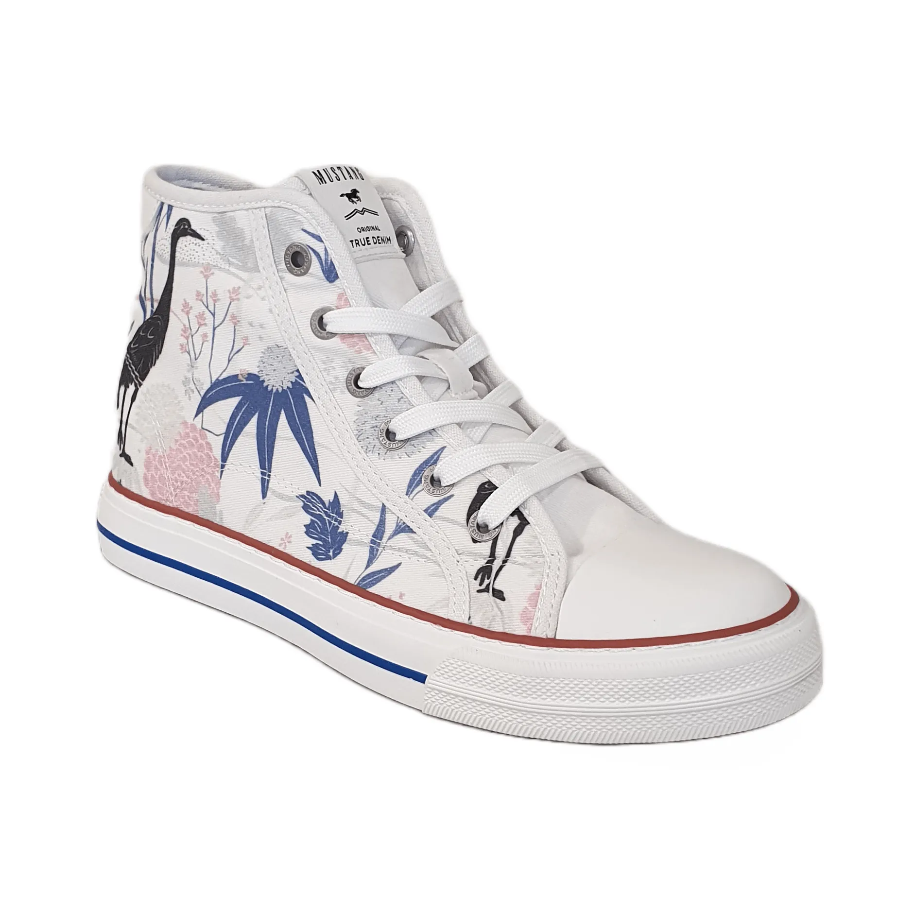 Mustang Womens High Top 1272-501-1 White