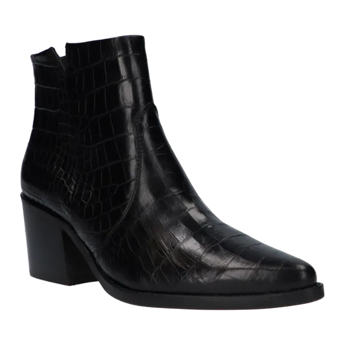 Paul Green Black Ankle Boots 9780-026