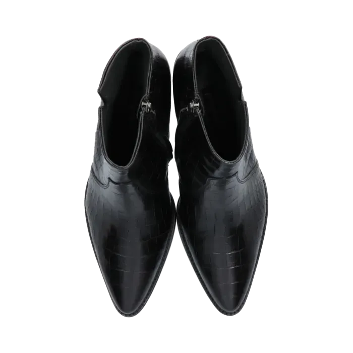 Paul Green Black Ankle Boots 9780-026