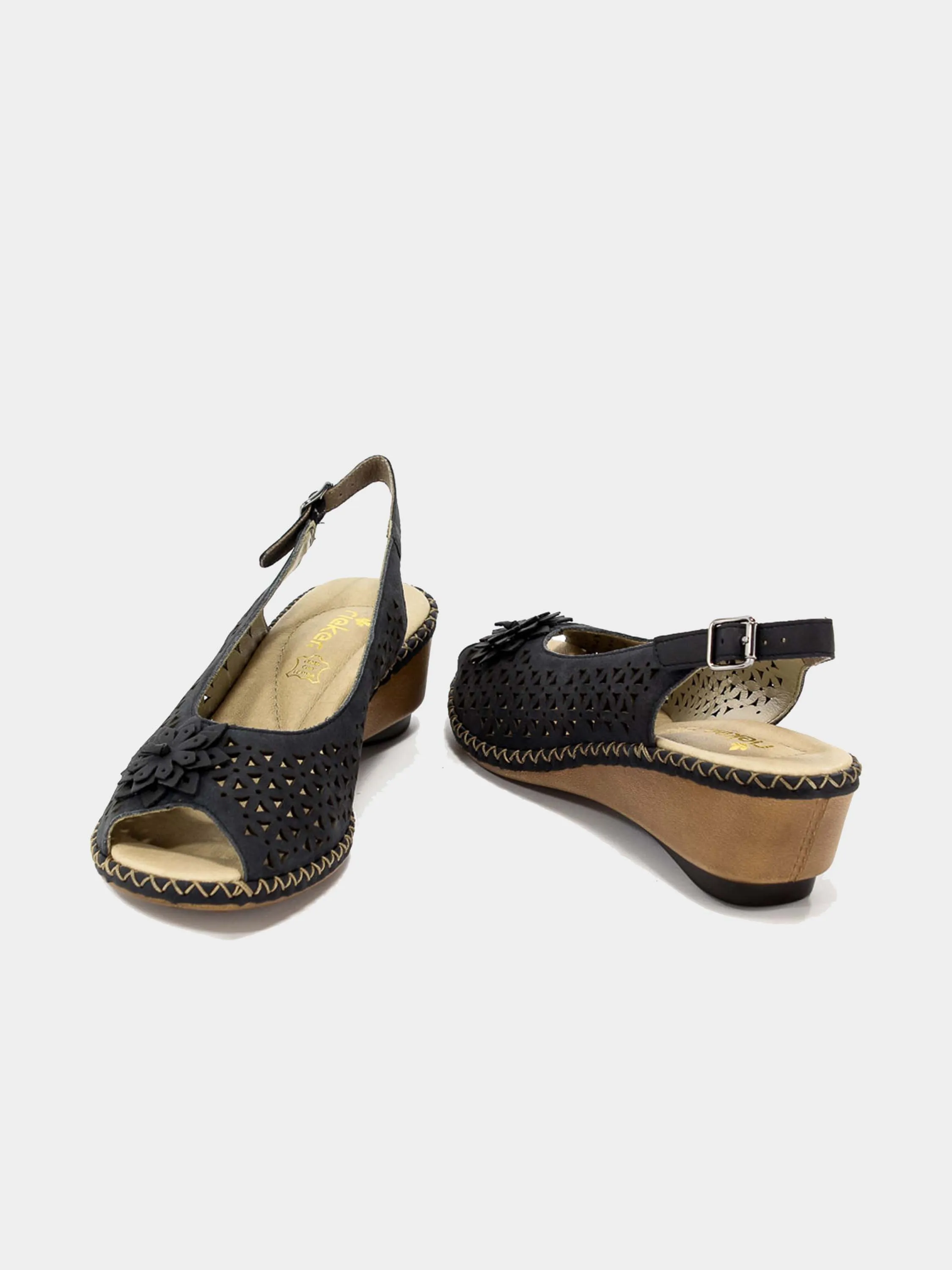 Rieker 66156 Women's Alena Back Strap Sandals