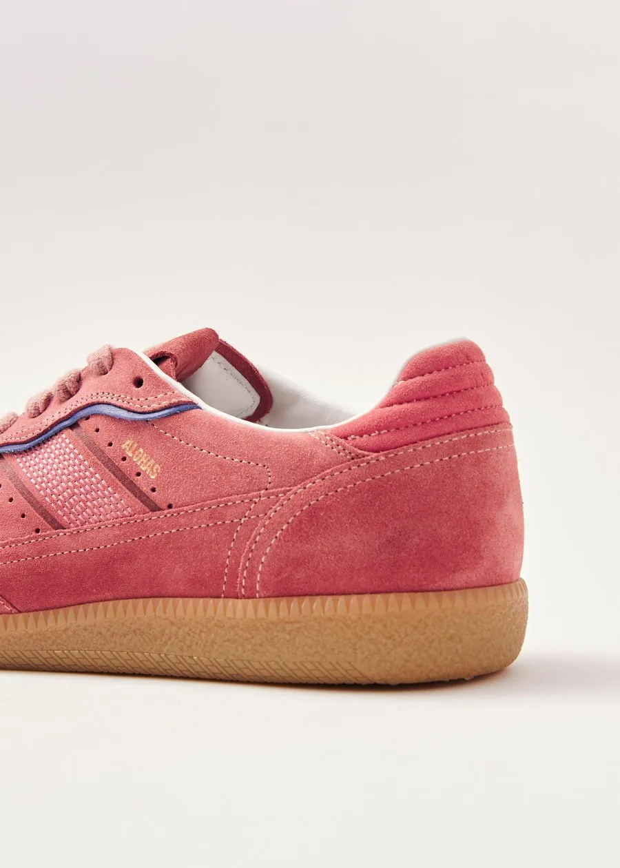 Rife Pink Leather Sneakers
