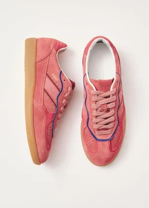 Rife Pink Leather Sneakers