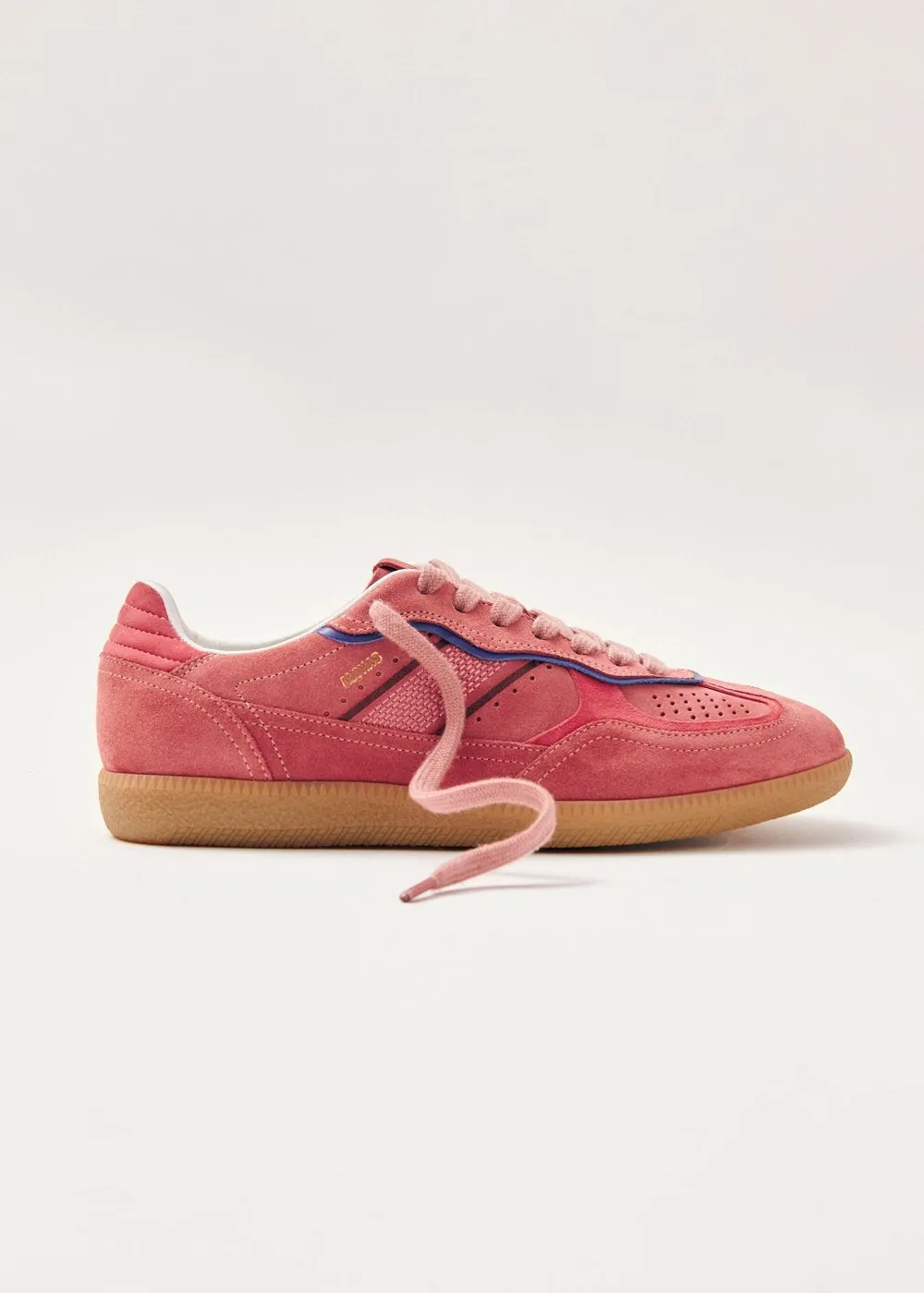 Rife Pink Leather Sneakers