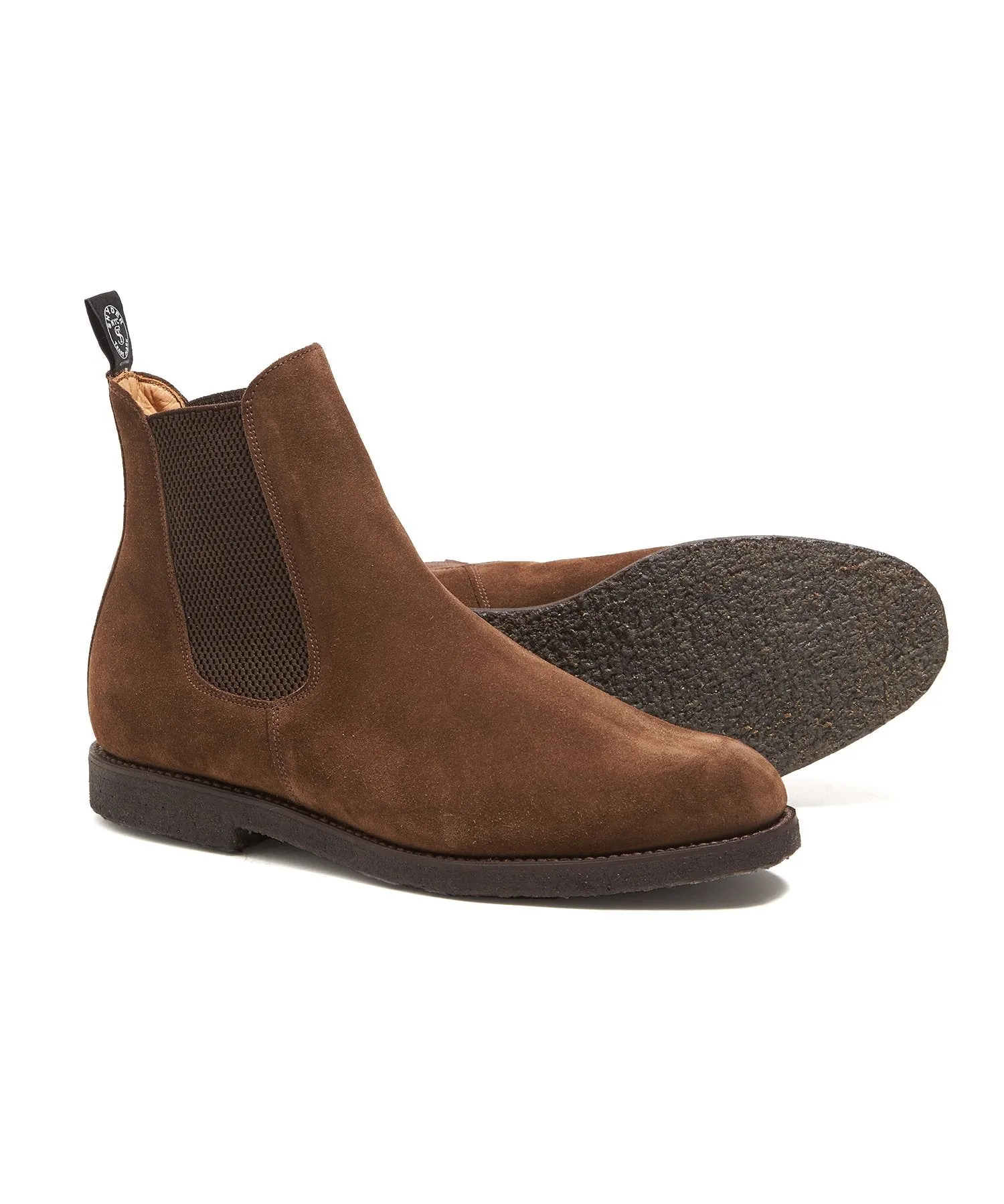 Sanders Chelsea Boots in Snuff Suede