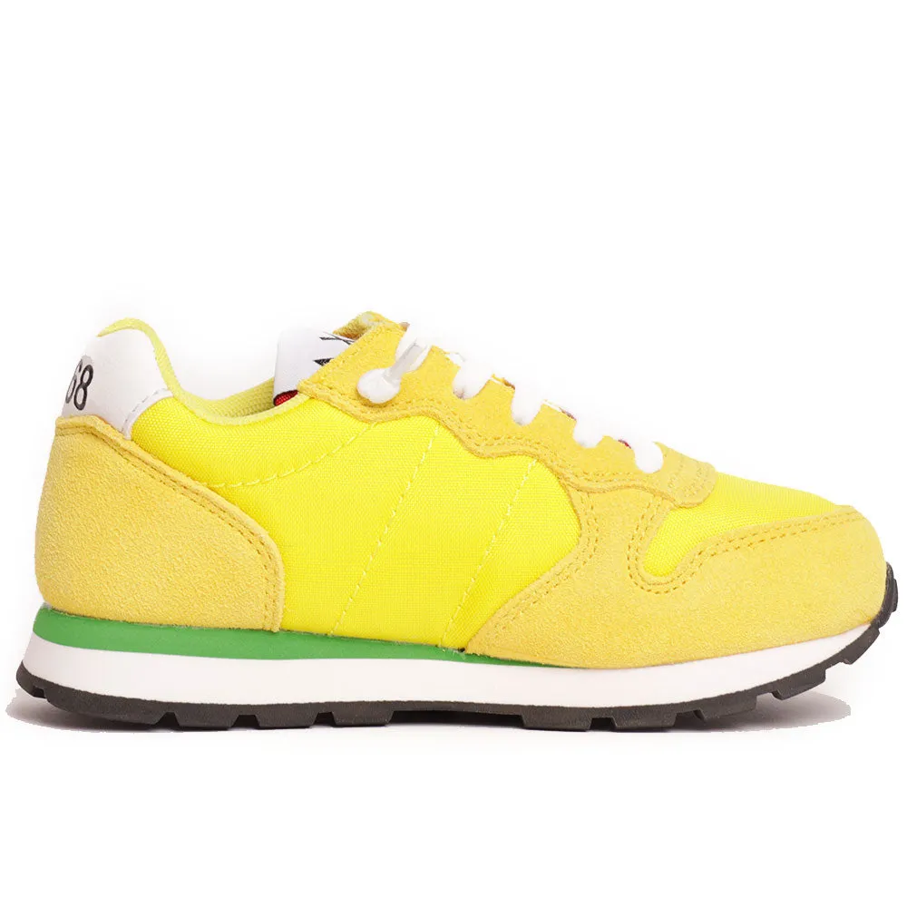 Scarpe Bambino SUN 68 Sneakers Boy's Tom Logo Patch Basic Giallo