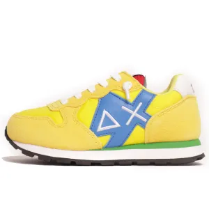 Scarpe Bambino SUN 68 Sneakers Boy's Tom Logo Patch Basic Giallo
