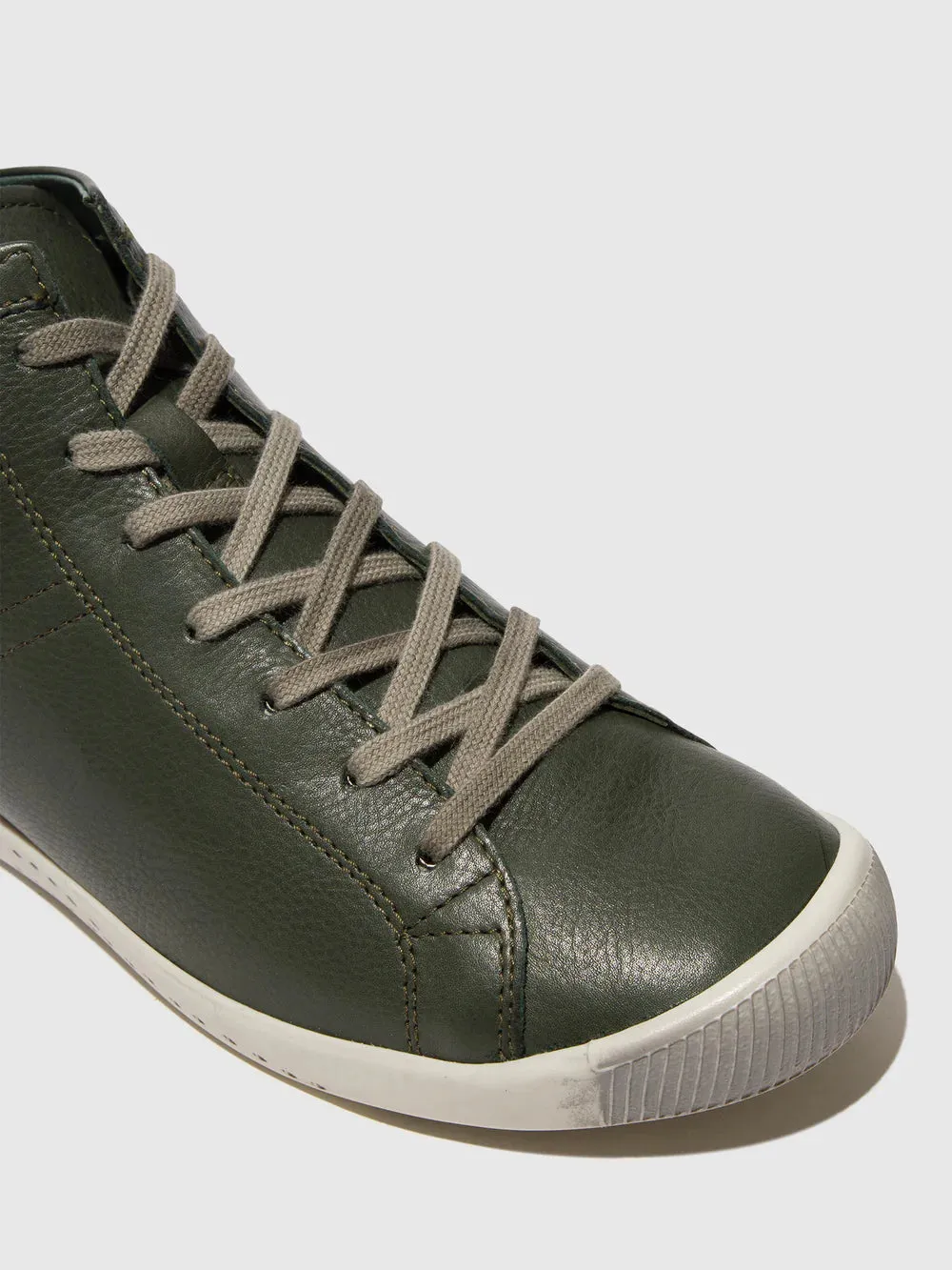 Softinos Women's ISLEEN268SOF Lace-up Ankle Boots Army Green