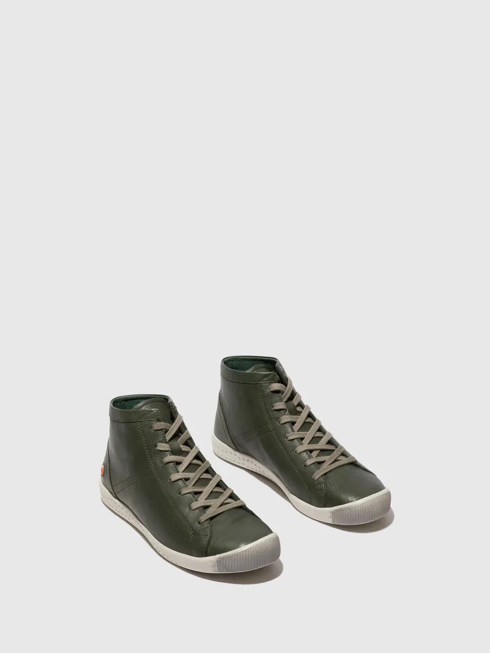 Softinos Women's ISLEEN268SOF Lace-up Ankle Boots Army Green