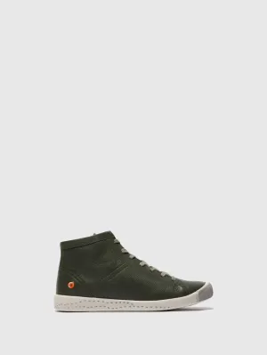 Softinos Women's ISLEEN268SOF Lace-up Ankle Boots Army Green