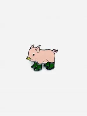 SOME Badge PIG Green Boots