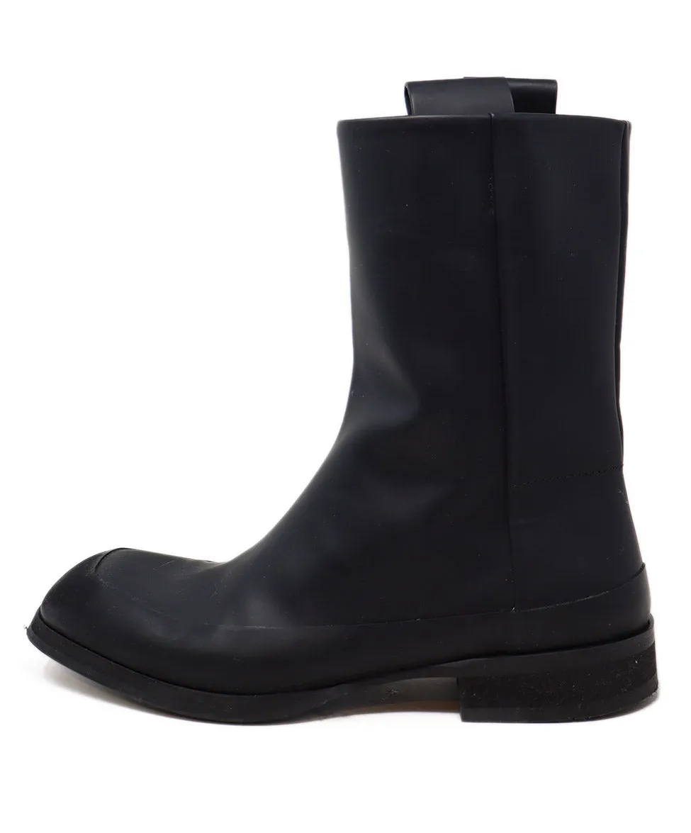 The Row Black Leather Boots sz 8