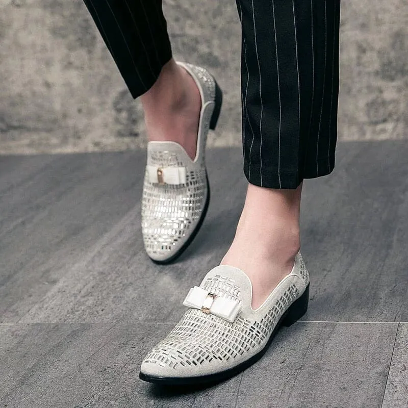 The Tristan Crystal Studded Penny Loafers - Multiple Colors