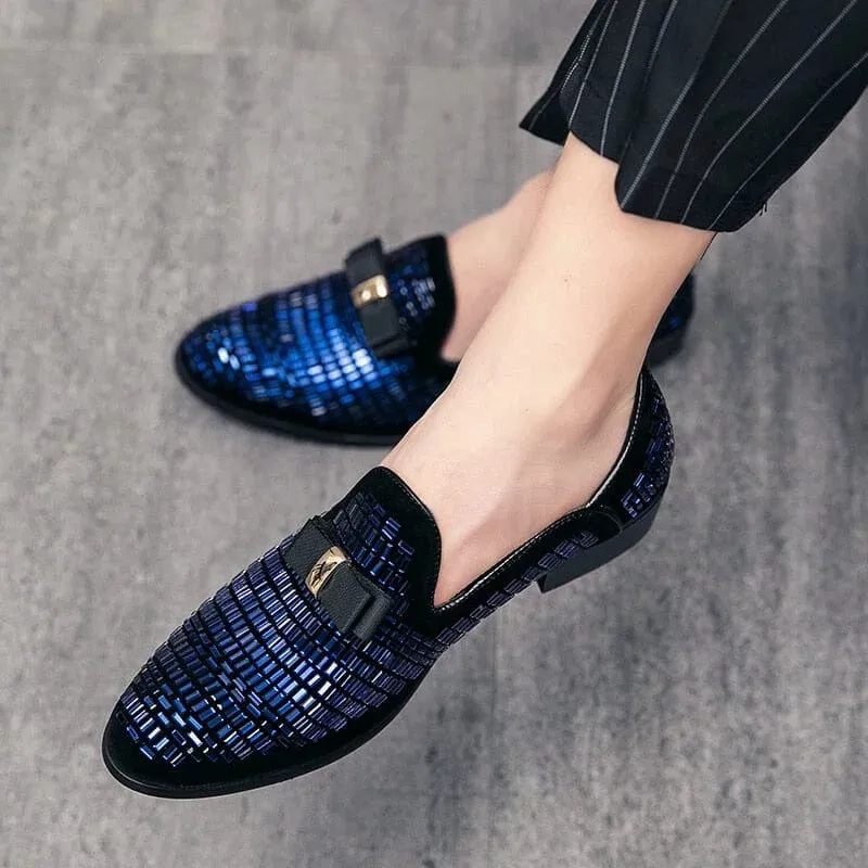 The Tristan Crystal Studded Penny Loafers - Multiple Colors