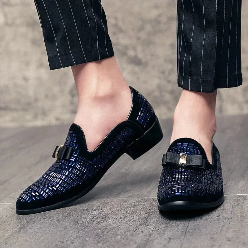 The Tristan Crystal Studded Penny Loafers - Multiple Colors
