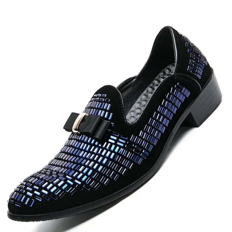 The Tristan Crystal Studded Penny Loafers - Multiple Colors