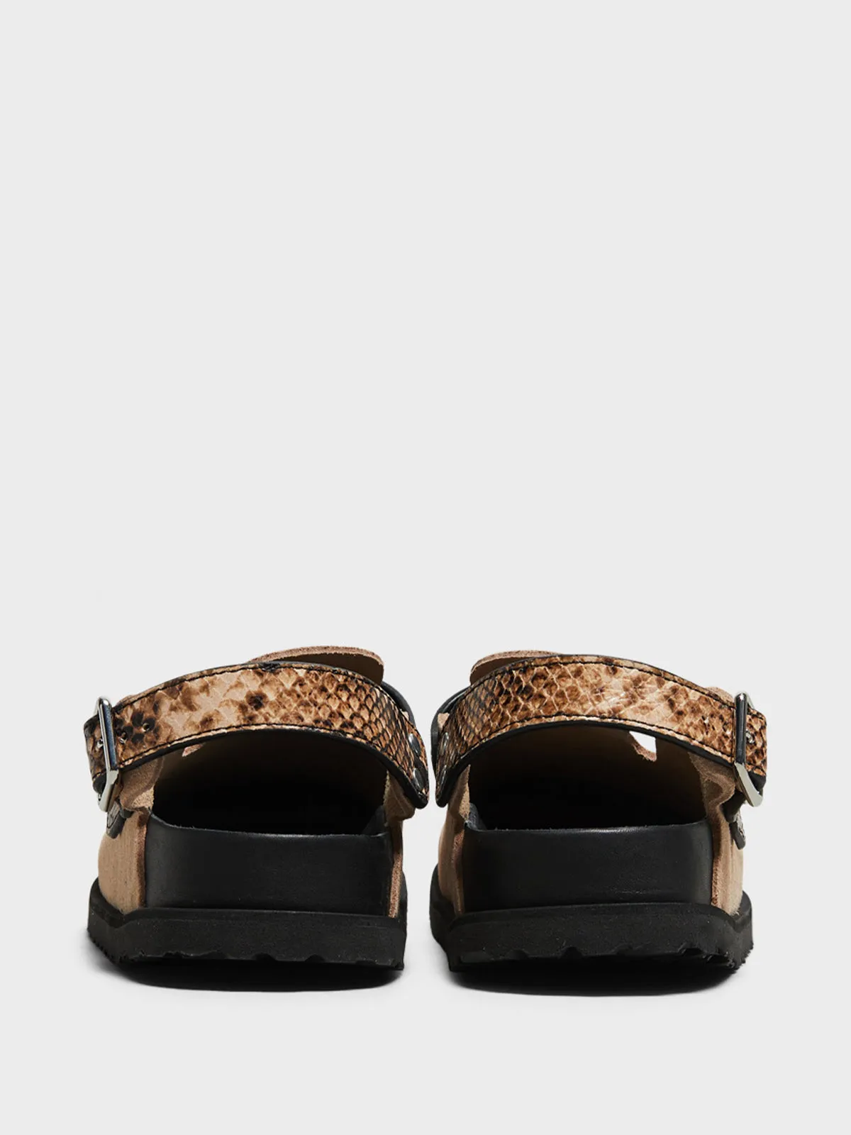Tokio 1774 Cazador Sandals in Natural Snake Brown