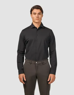 Travel Shirt Black Slim