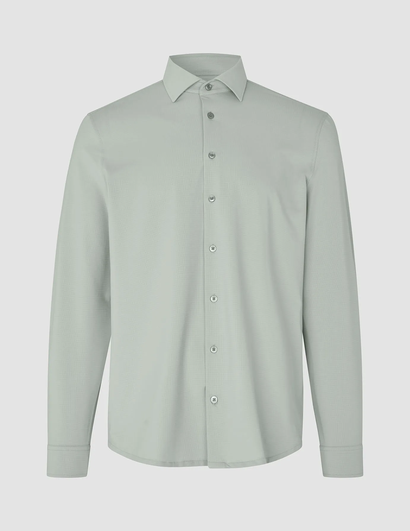 Travel Shirt Mint Grey Regular