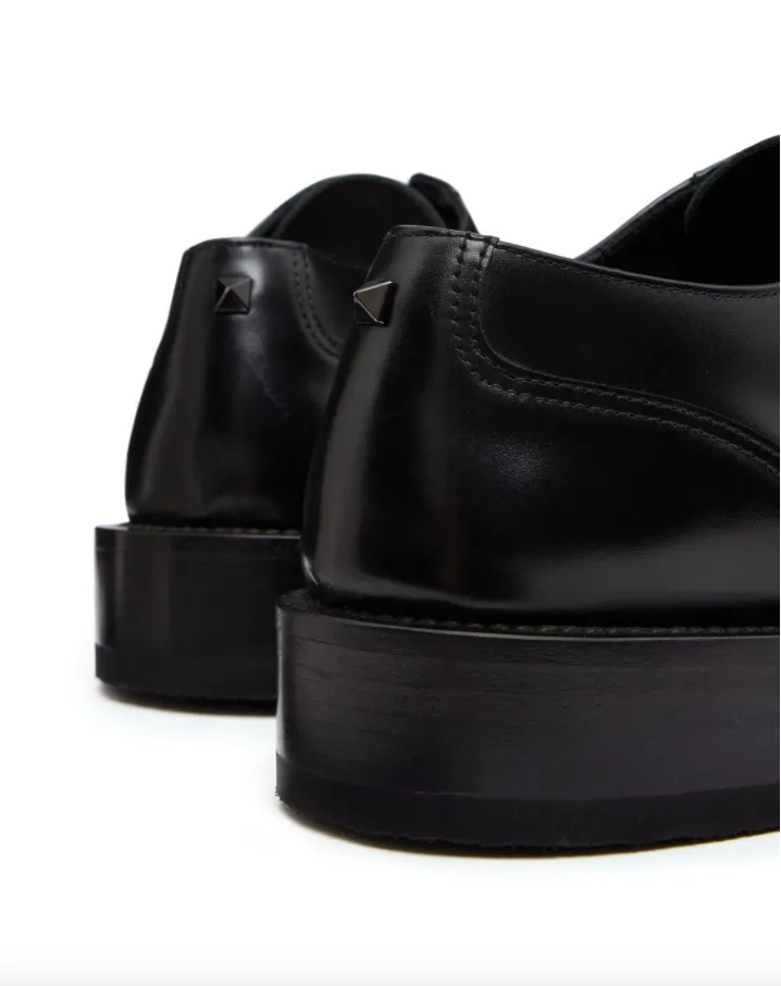 Valentino Garavani rockstud essential calf leather derby